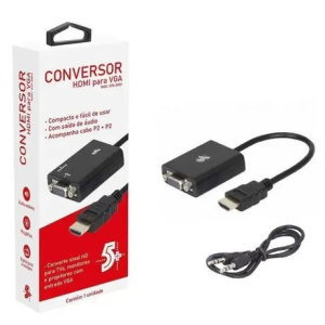 CONVERSOR HDMI-M PARA VGA-F C/AUDIO - 075-0823