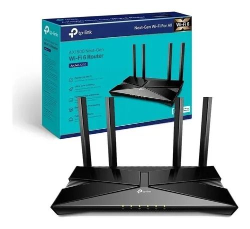 Roteador Tp-Link Gigabit, Wi-Fi 6, Dual Band - AX1500